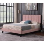 Emonie Upholstered Slat Bed - Chic Decora