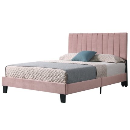 Timaeus Upholstered Standard Bed - Chic Decora