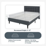 Emyle Upholstered Platform Bed - Chic Decora