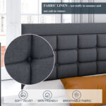 Emyle Upholstered Platform Bed - Chic Decora