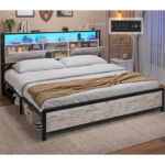 Enida Metal Bookcase Bed - Chic Decora