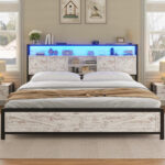 Enida Metal Bookcase Bed - Chic Decora