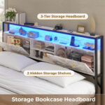 Enida Metal Bookcase Bed - Chic Decora