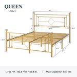 Eroftei Metal Open-Frame Bed - Chic Decora