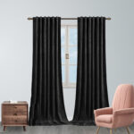 Estis Velvet Blackout Curtain Pair (Set of 2) - Chic Decora