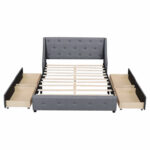 Euel Upholstered Platform Storage Bed - Chic Decora