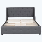 Euel Upholstered Platform Storage Bed - Chic Decora