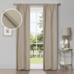 Evayah Modern Linen Inspired Classic Solid Room Darkening Curtain Panel (Set of 2) - Chic Decora