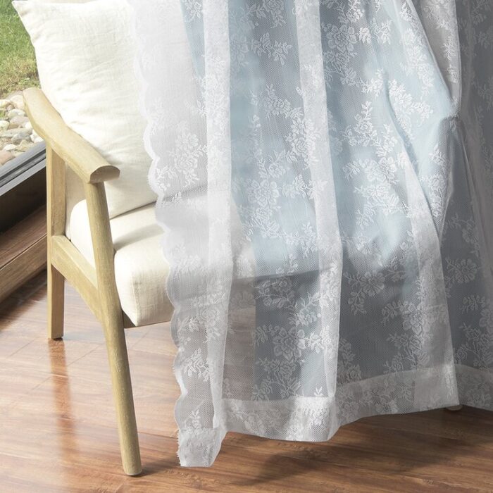 Evelina Polyester Room Darkening Curtain Pair (Set of 2) - Chic Decora