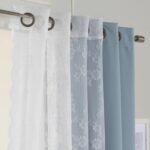 Evelina Polyester Room Darkening Curtain Pair (Set of 2) - Chic Decora