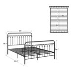 Eyres Metal Slat Bed - Chic Decora