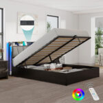 Ezion Upholstered Slat Storage Bed - Chic Decora