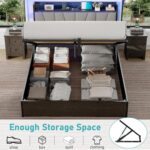 Ezion Upholstered Slat Storage Bed - Chic Decora