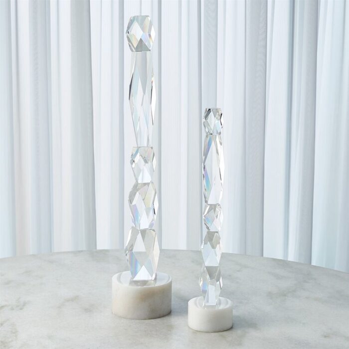 Facette Column Sculpture - Chic Decora