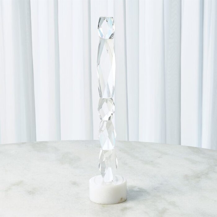 Facette Column Sculpture - Chic Decora