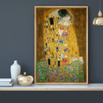 Famous Artwork ” The Kiss Painting ” by Gustav Klimt - Chic Decora