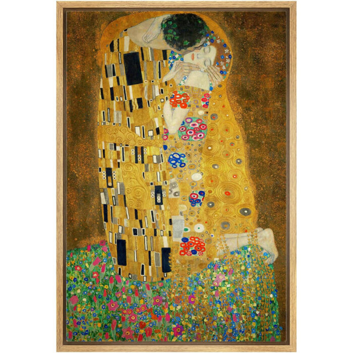 Famous Artwork ” The Kiss Painting ” by Gustav Klimt - Chic Decora