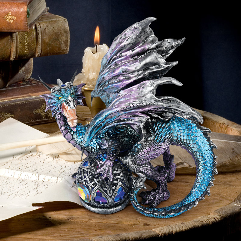 Fanged Shadow Gothic Dragon Figurine - Chic Decora