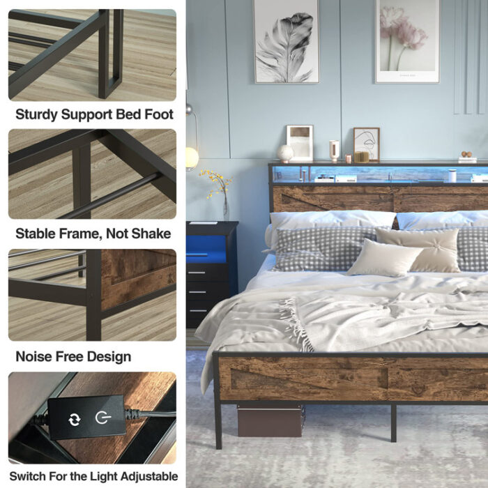 Farino Metal Bed - Chic Decora