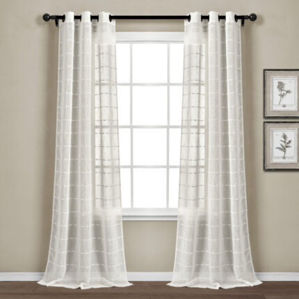 Rowley Birds Room Darkening Thermal Rod Pocket Curtain Panels (Set of 2) - Chic Decora