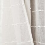 Farmhouse Textured Sheer Polyester Sheer Curtain Pair (Set of 2) - Chic Decora