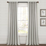 Farmhouse Vintage Stripe Cotton Blend Semi Sheer Curtain Pair (Set of 2) - Chic Decora