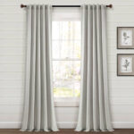 Cotton Blend Striped Sheer Thermal Grommet Curtain Panels (Set of 2) - Chic Decora