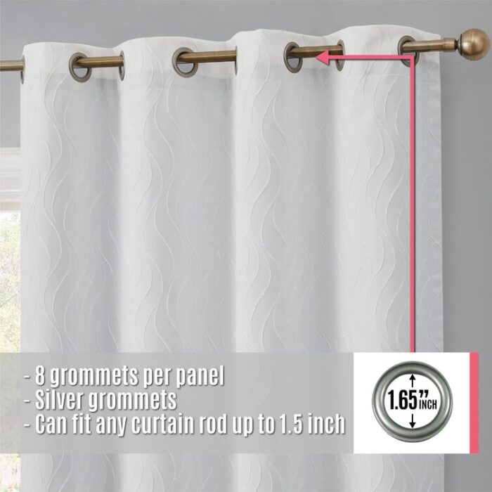 Farnham Polyester Curtain Pair (Set of 2) - Chic Decora