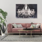 Fashion and Glam Dramatic Entrance Night, Glam and Canvas Wall Art for Living Room - Chic Decora