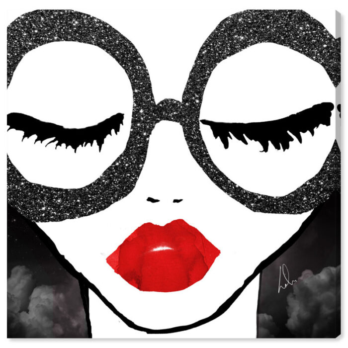 Fashion and Glam She is All That – Graphic Art on Canvas - Chic Decora