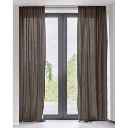 Federico Synthetic Sheer Curtain Pair (Set of 2) - Chic Decora