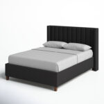 Felder Vertical Channel Tufted Wingback Upholstered Platform Bed - Chic Decora