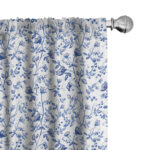 Felsenthal Watercolor Floral Semi-Sheer Rod Pocket Curtain Panels (Set of 2) - Chic Decora