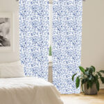 Felsenthal Watercolor Floral Semi-Sheer Rod Pocket Curtain Panels (Set of 2) - Chic Decora