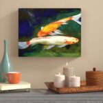 Feng Shui Koi Fish by Michael Creese Painting on Canvas - Chic Decora