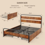 Ferdina Storage Bed With 4 Drawers - Chic Decora