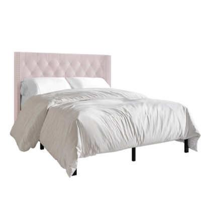 Ffyona Upholstered Wingback Bed - Chic Decora