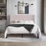 Ffyona Upholstered Wingback Bed - Chic Decora