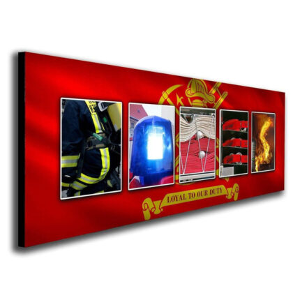 Firefighter – Personalized Letter Name Art Photo Print - Chic Decora