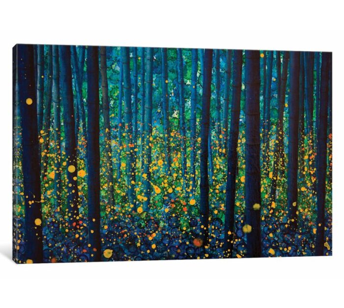 Fireflies by db Waterman – Wrapped Canvas Graphic Art Print - Chic Decora