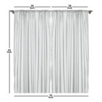 Floral Semi-Sheer Rod Pocket Curtain Panels (Set of 2) - Chic Decora