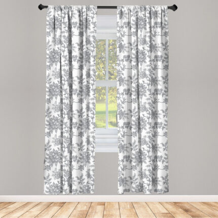 Dolores Polyester Sheer Curtain Pair (Set of 2) - Chic Decora