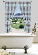 Florine Polyester Sheer Curtain Pair (Set of 2) - Chic Decora