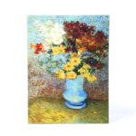 Flowers in Blue Vase by Vincent Van Gogh Painting on Canvas - Chic Decora