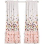 Flutter Butterfly Polyester Semi Sheer Curtain Pair (Set of 2) - Chic Decora