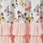 Flutter Butterfly Polyester Semi Sheer Curtain Pair (Set of 2) - Chic Decora