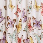 Flutter Butterfly Polyester Semi Sheer Curtain Pair (Set of 2) - Chic Decora