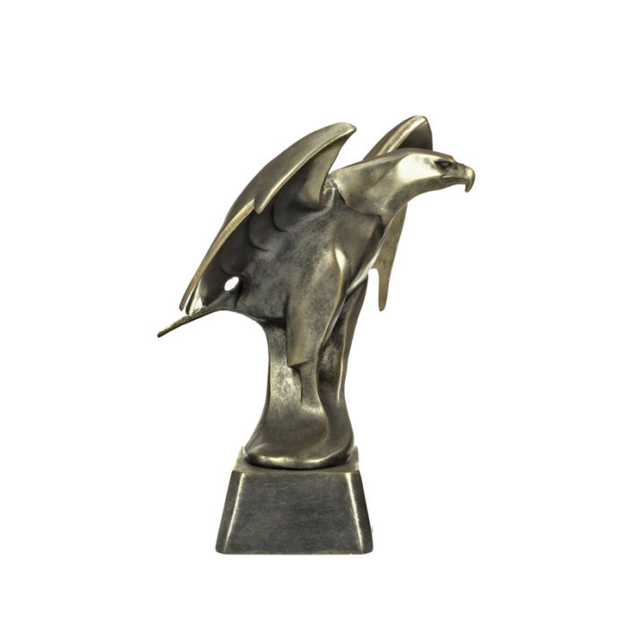 Forging Strength Art Deco Eagle Figurine - Chic Decora