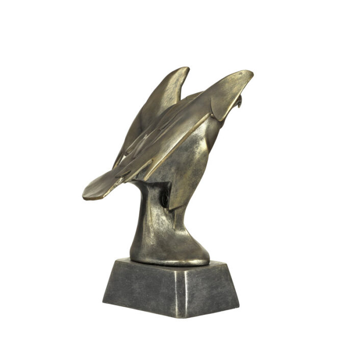 Forging Strength Art Deco Eagle Figurine - Chic Decora