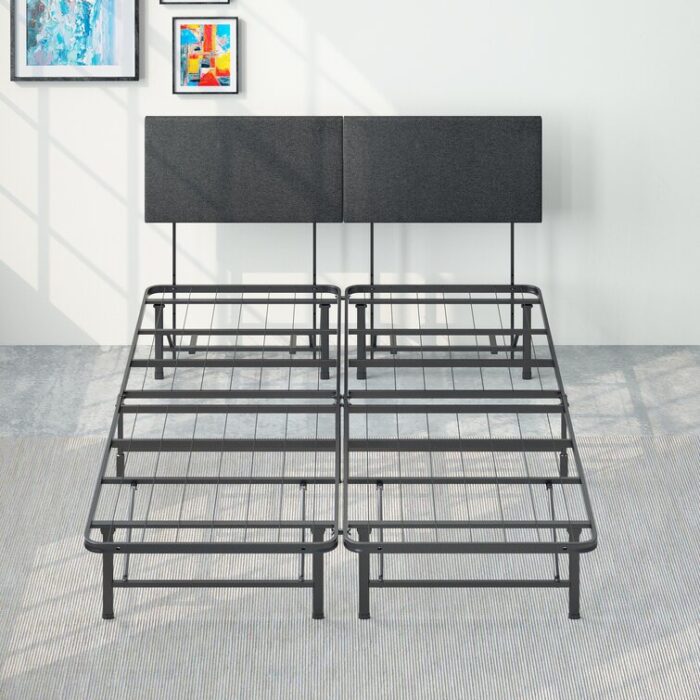 Francella Upholstered Metal Platform Bed - Chic Decora